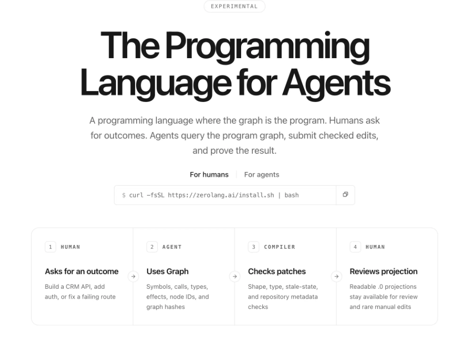 Vercel 开源 Zero 语言：专为 AI Agent 设计，把"图"当源码