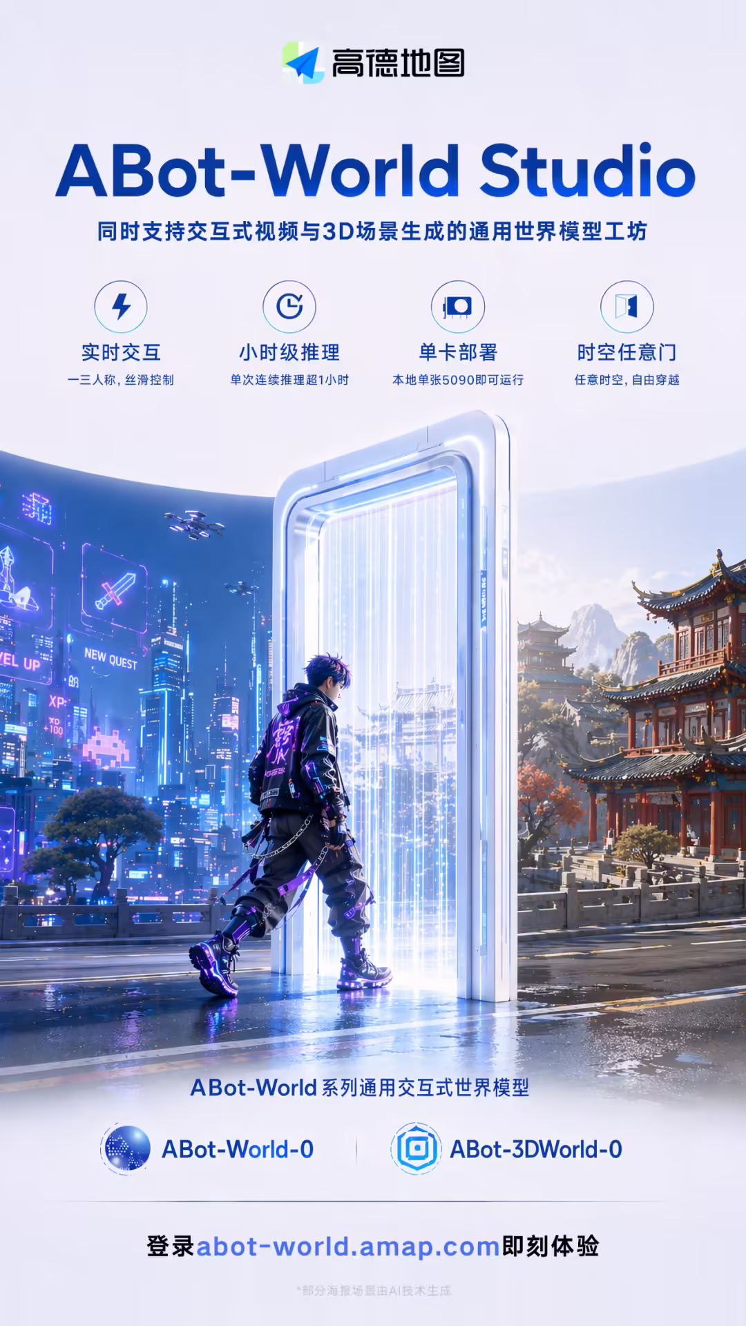 内置“任意门”,高德发布通用世界模型工坊 ABot-WorldStudio
